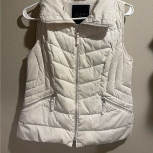 Talbots Women's Ivory Quilted Vest